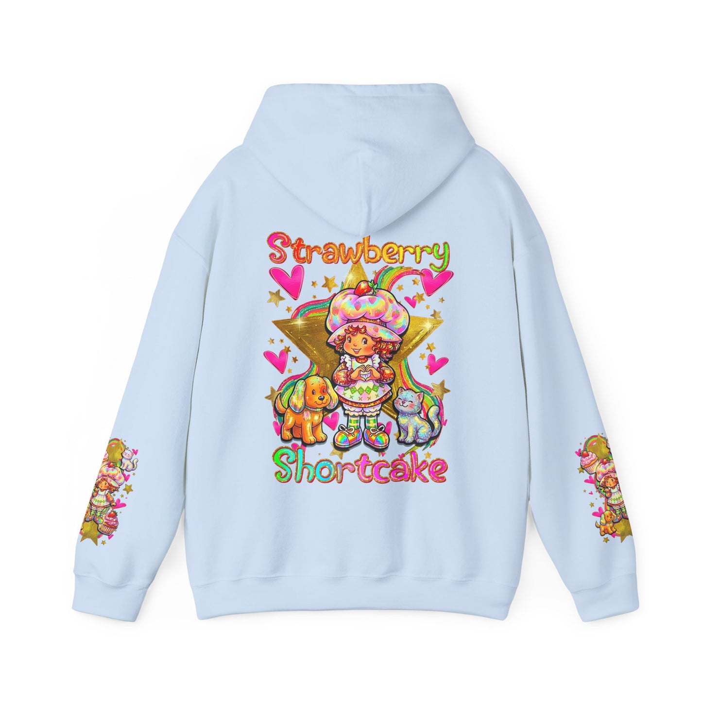 Strawberry Shortcake Hoodie — Cute Retro Cartoon Hooded Sweatshirt