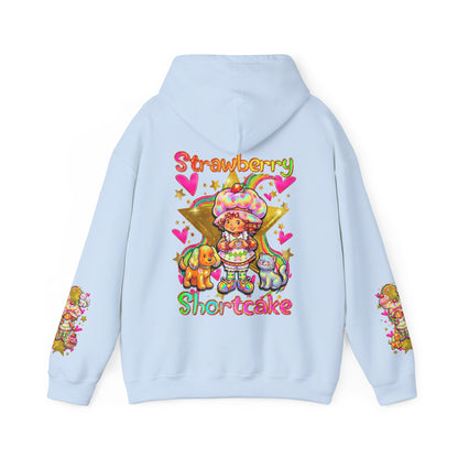 Strawberry Shortcake Hoodie — Cute Retro Cartoon Hooded Sweatshirt