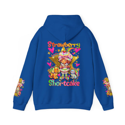 Strawberry Shortcake Hoodie — Cute Retro Cartoon Hooded Sweatshirt