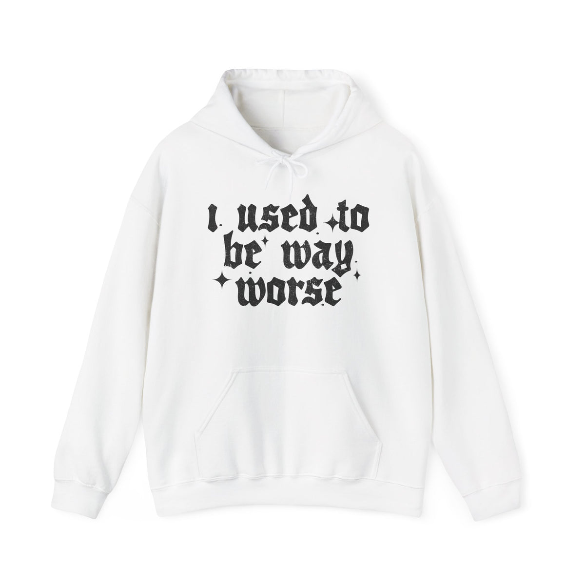 I use to be worse Unisex Heavy Blend™ Hooded Sweatshirt