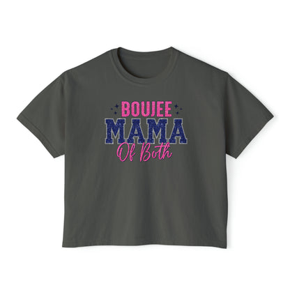 boujee mama of both Women's Boxy Tee