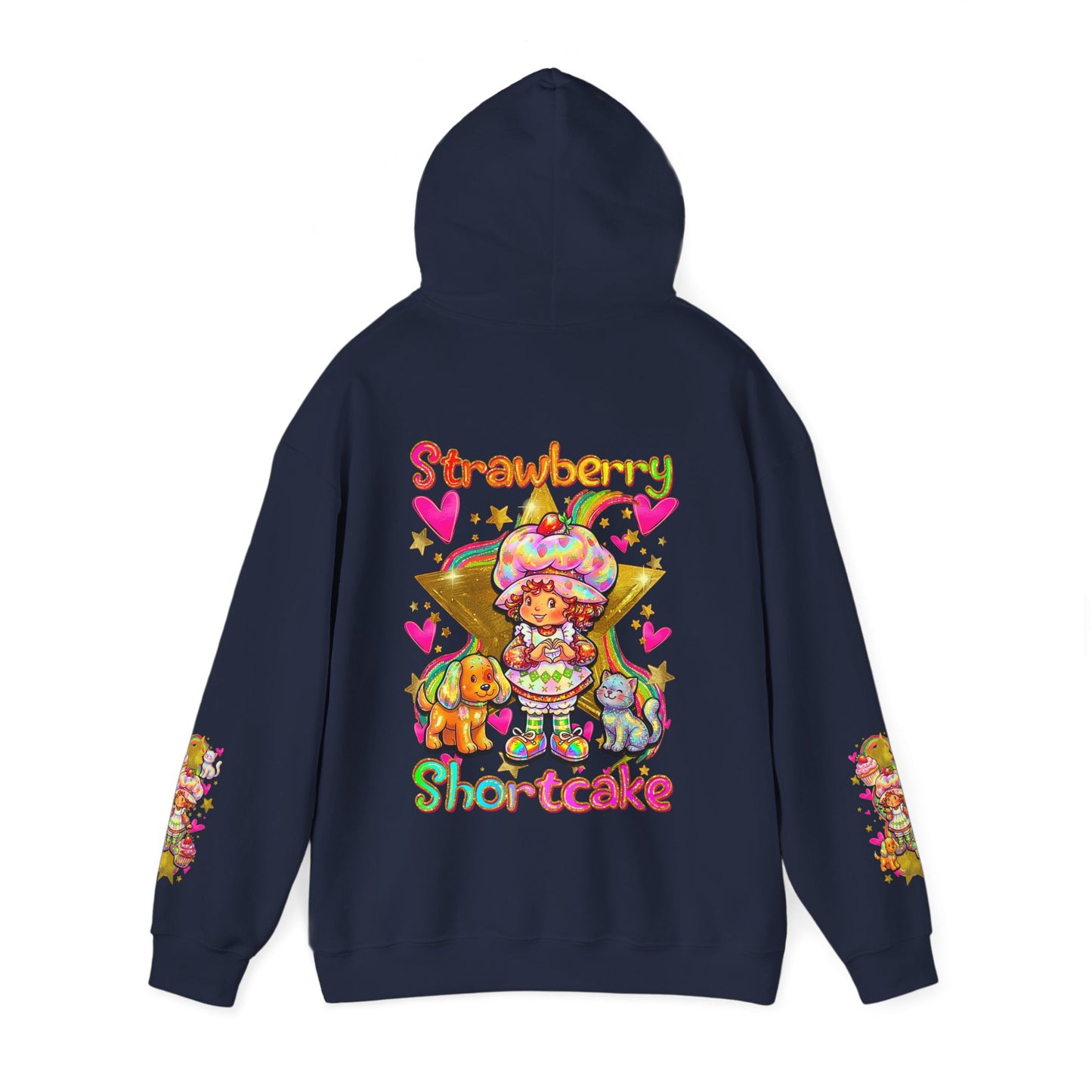Strawberry Shortcake Hoodie — Cute Retro Cartoon Hooded Sweatshirt