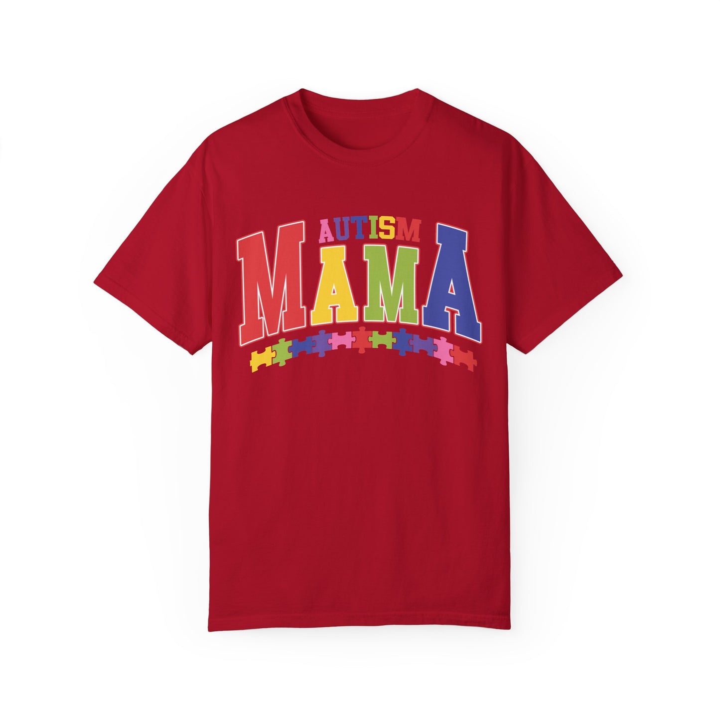 proudly autism mama Unisex Garment-Dyed T-shirt