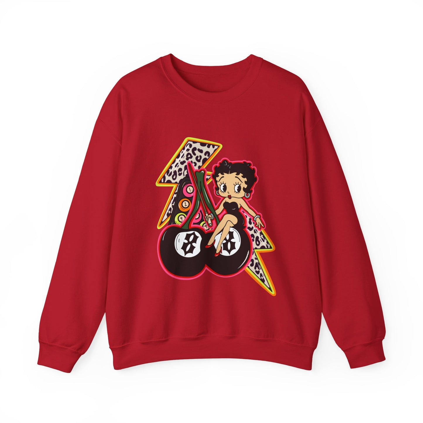 Betty Boop Retro Lightning Crewneck Sweatshirt
