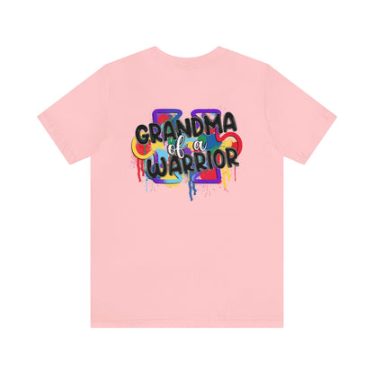 grandma of a warrior Unisex Jersey Short Sleeve Tee