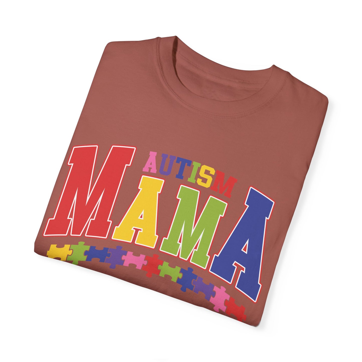 proudly autism mama Unisex Garment-Dyed T-shirt