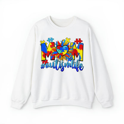 Autism Mom life Crewneck