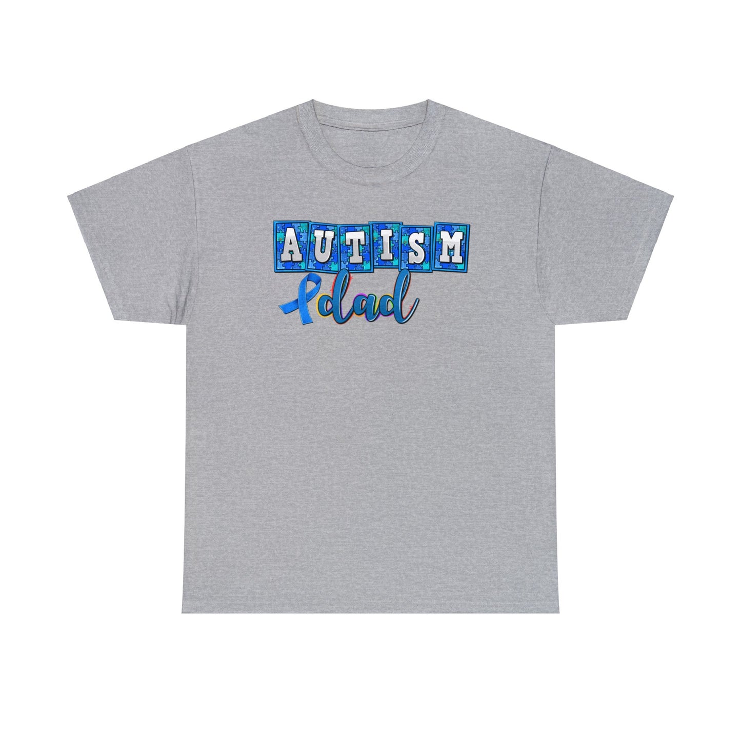 autism dad Unisex Heavy Cotton Tee