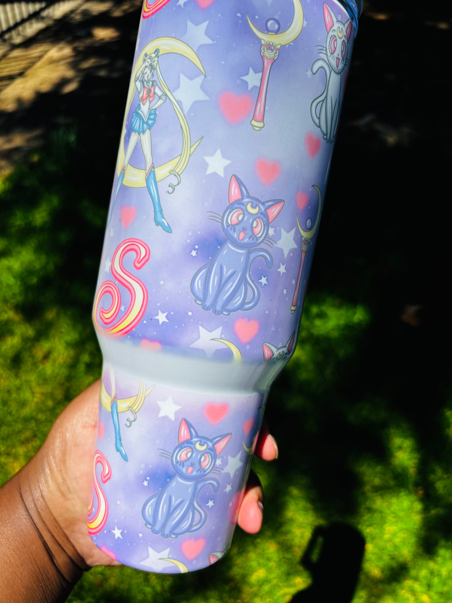 Purple sailor Moon 40oz tumbler