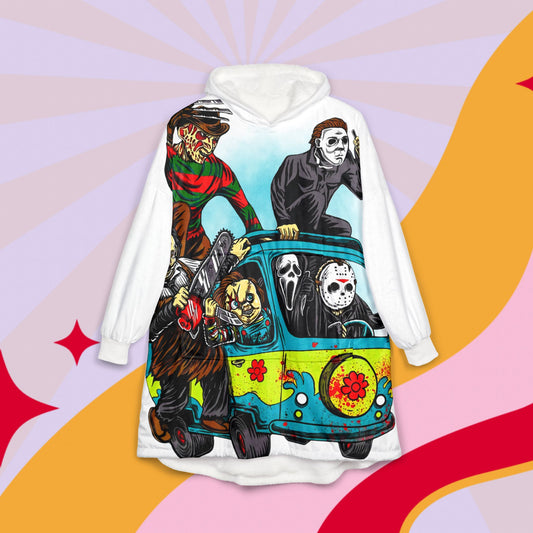 Horror friends Hooded Blanket