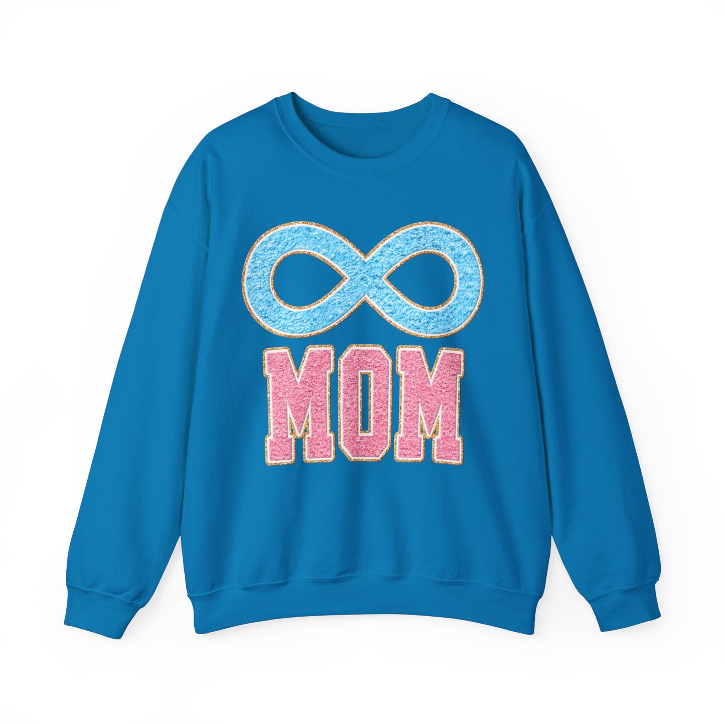 mom blue infinity Unisex Heavy Blend™ Crewneck Sweatshirt