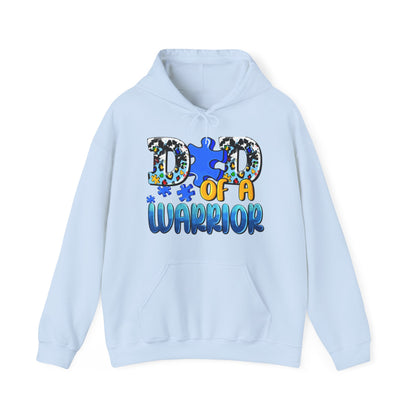 dad of a warrior Unisex Heavy Blend™ Hooded Sweatshirt