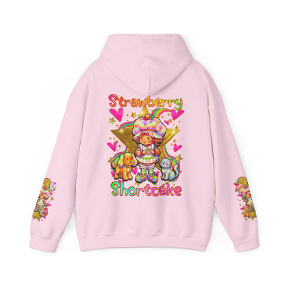 Strawberry Shortcake Hoodie — Cute Retro Cartoon Hooded Sweatshirt