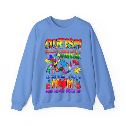 autism moms don't give up Unisex Heavy Blend™ Crewneck Sweatshirt