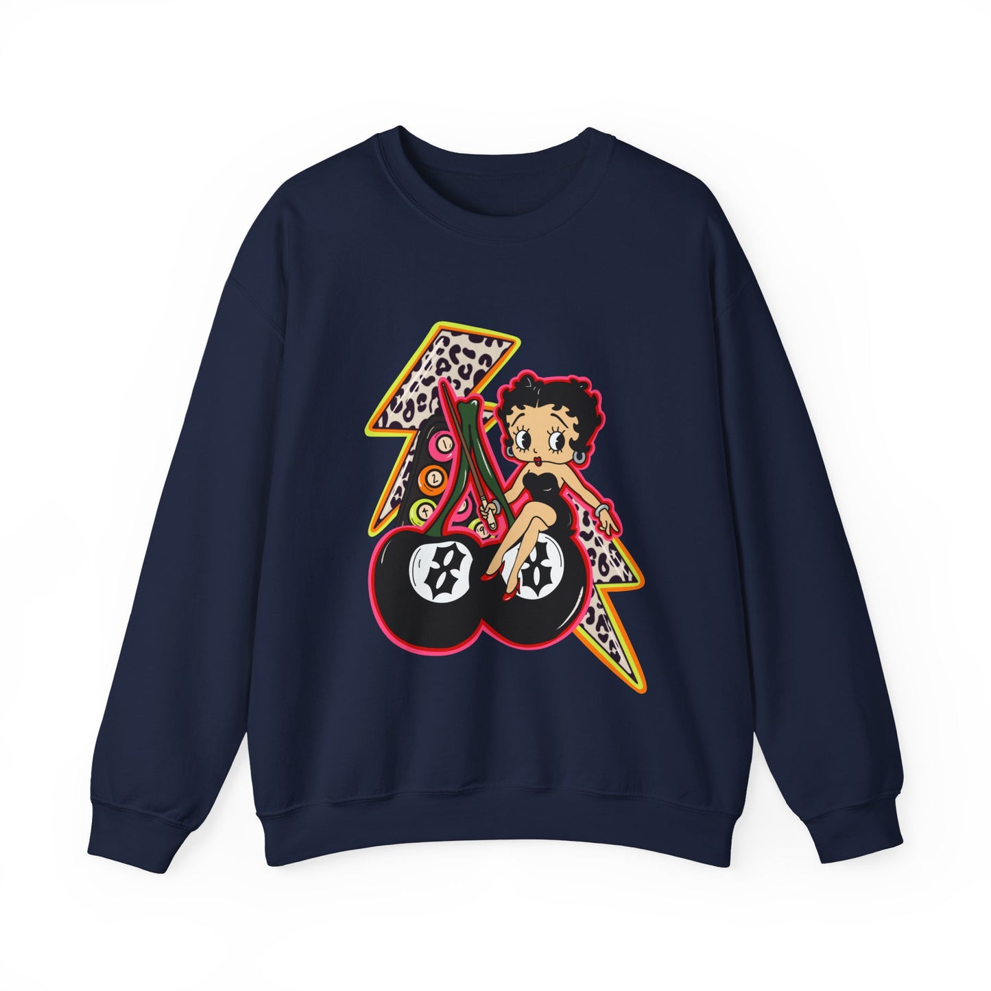 Betty Boop Retro Lightning Crewneck Sweatshirt