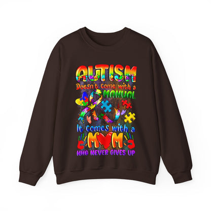 autism moms don't give up Unisex Heavy Blend™ Crewneck Sweatshirt