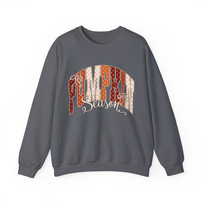 Varsity pumpkin seasons Unisex Heavy Blend™ Crewneck Sweatshirt