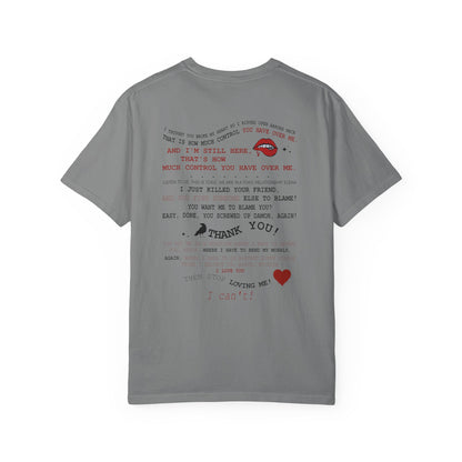 Damon and Elena toxic love club Lyric Collage T-shirt