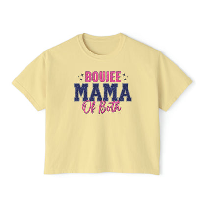 boujee mama of both Women's Boxy Tee