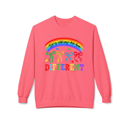It’s OK to Be Different Rainbow Crewneck sweatshirt