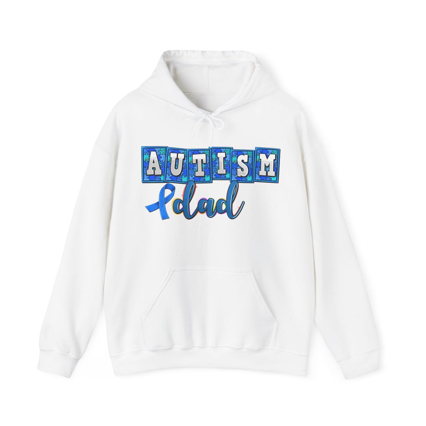 autism dad Unisex Heavy Blend™ Hooded Sweatshirt