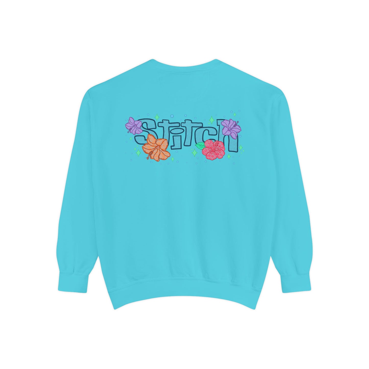 Stitch lace floral Graphic Sweatshirt