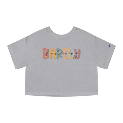 barely functioning Champion Women's Heritage Cropped T-Shirt