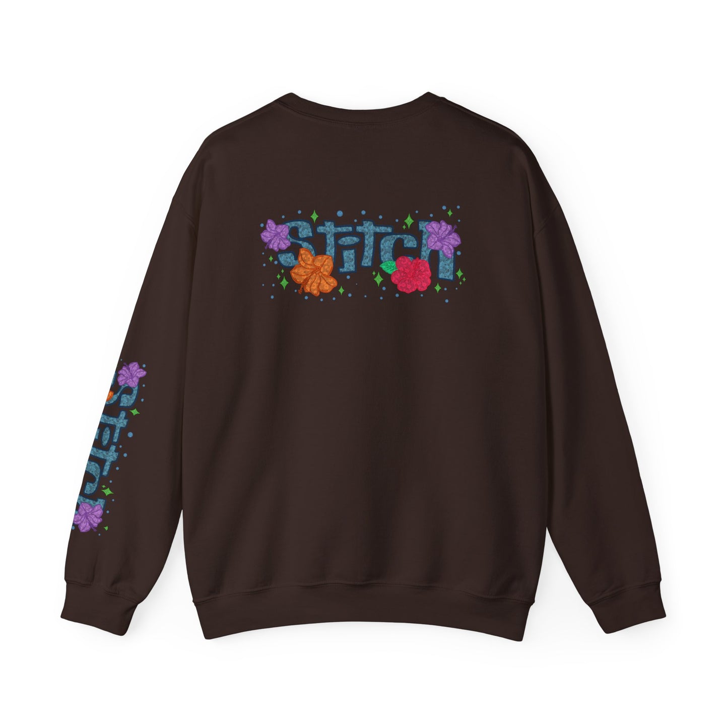 Lace floral stitch Crewneck Sweatshirt