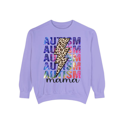 Autism Mom Unisex Garment-Dyed Sweatshirt