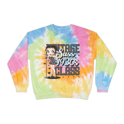 Vintage 1930s Betty Boop Tie-Dye Sweatshirt for Sass Lovers