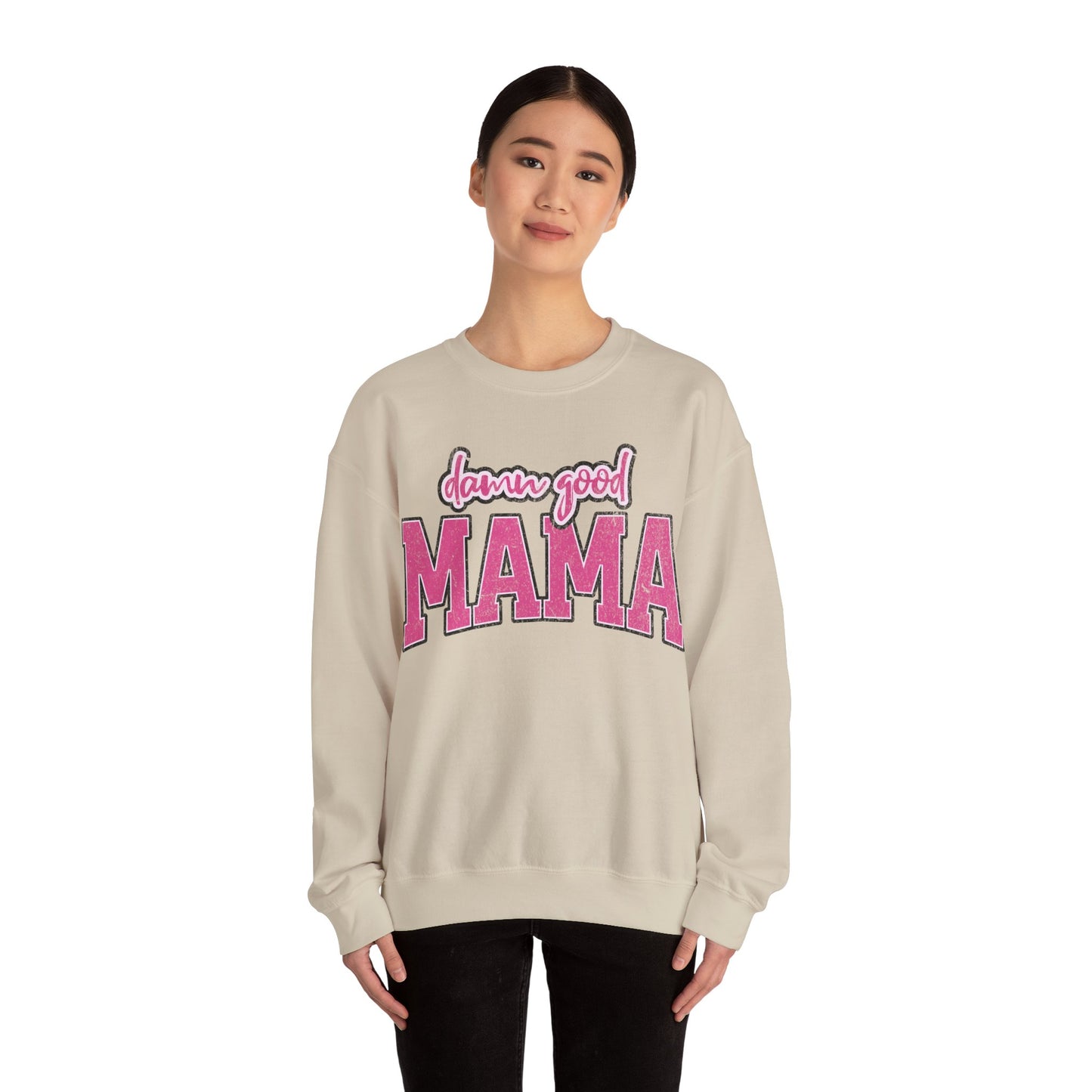 Damn good mama Unisex Heavy Blend™ Crewneck Sweatshirt