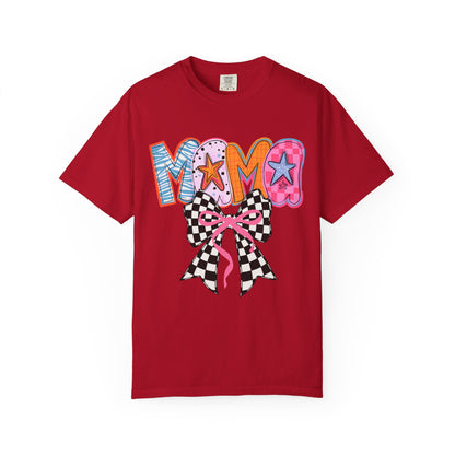 Vibrant Mom T-Shirt | Fun Gift for Mothers, Cute Family Outing Tee, Mother's Day Apparel, Colorful Graphic Shirt, Casual Everyday Wear