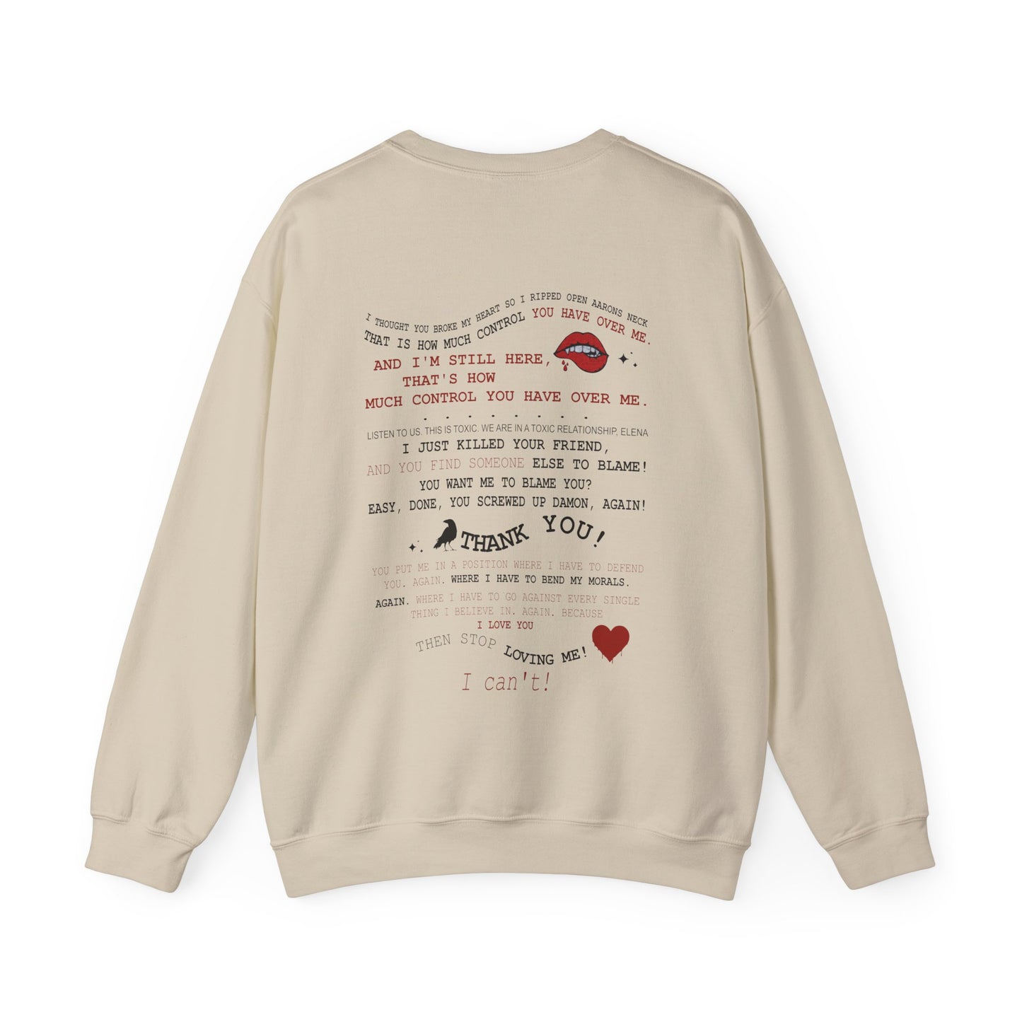 Delena toxic love club Crewneck Sweatshirt