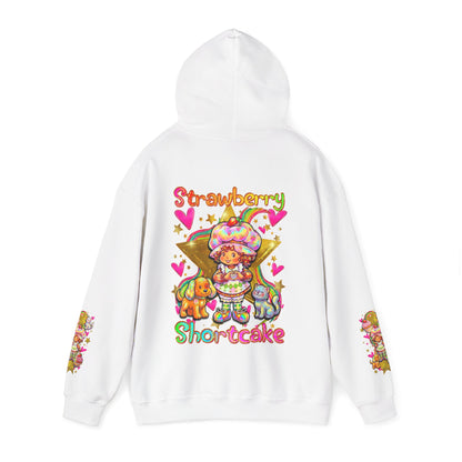 Strawberry Shortcake Hoodie — Cute Retro Cartoon Hooded Sweatshirt
