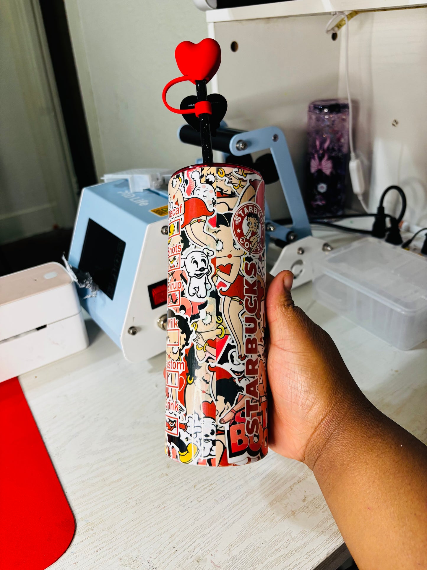 Betty Bop 20oz sublimation tumbler