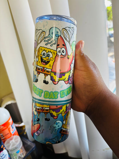 SpongeBob best day ever 20oz tumbler