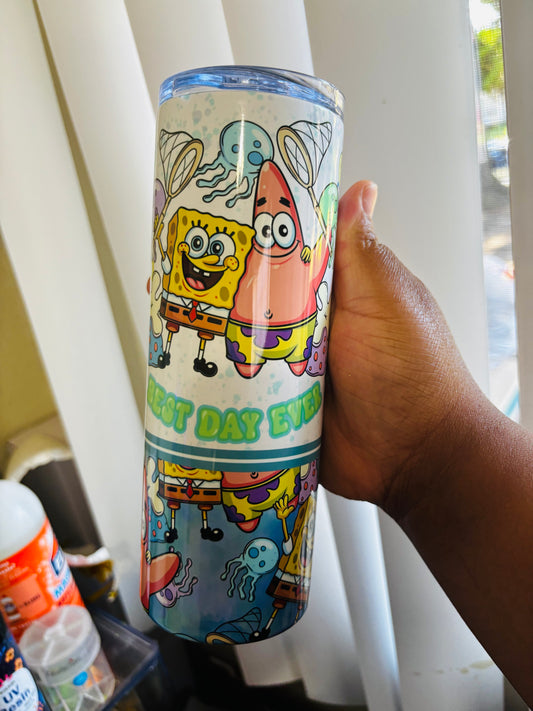 SpongeBob best day ever 20oz tumbler