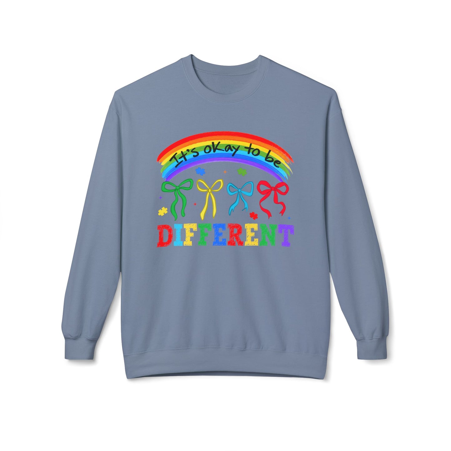 It’s OK to Be Different Rainbow Crewneck sweatshirt