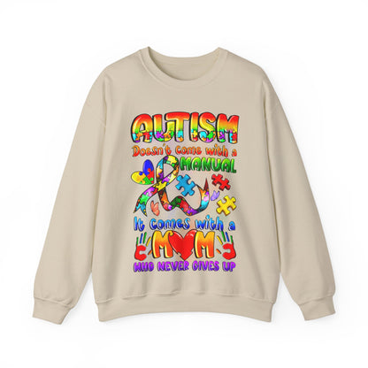 autism moms don't give up Unisex Heavy Blend™ Crewneck Sweatshirt