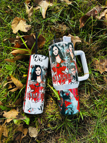 Elena and Salvatore’s 40oz tumbler