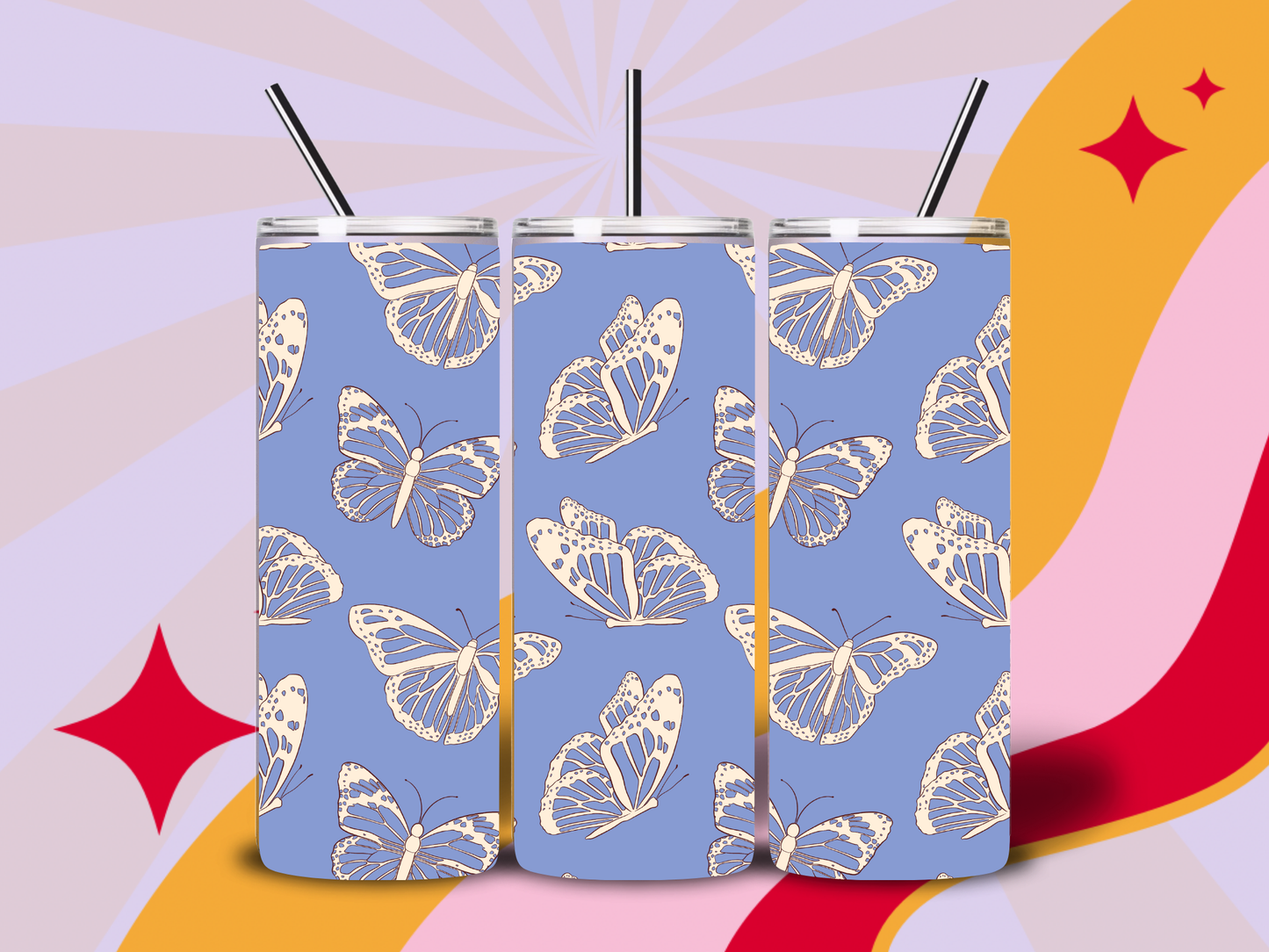 Flutter garden 20oz Tumbler
