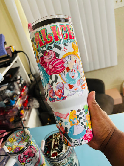 Alice 40oz sublimation tumbler