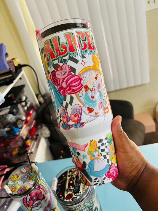 Alice 40oz sublimation tumbler