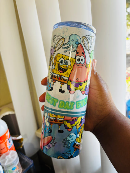 SpongeBob best day ever 20oz tumbler