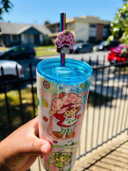 Strawberry friends w/ frames 20oz tumbler