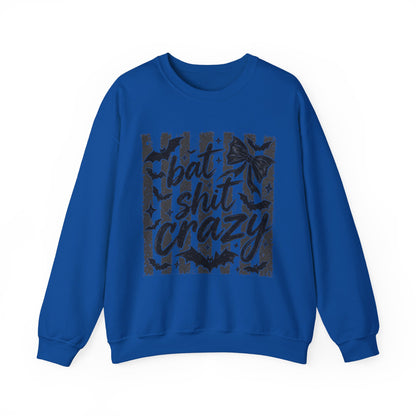 Bat shit crazy Unisex Heavy Blend™ Crewneck Sweatshirt