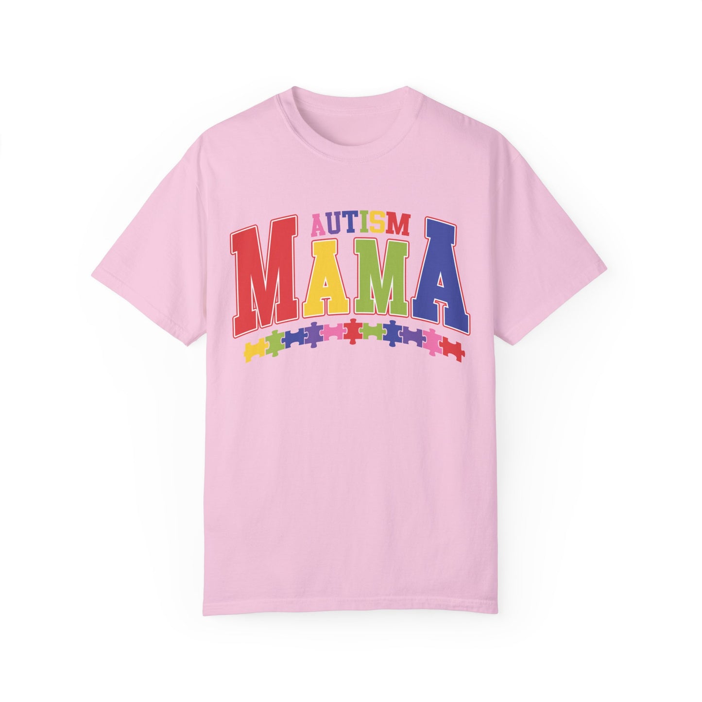 proudly autism mama Unisex Garment-Dyed T-shirt