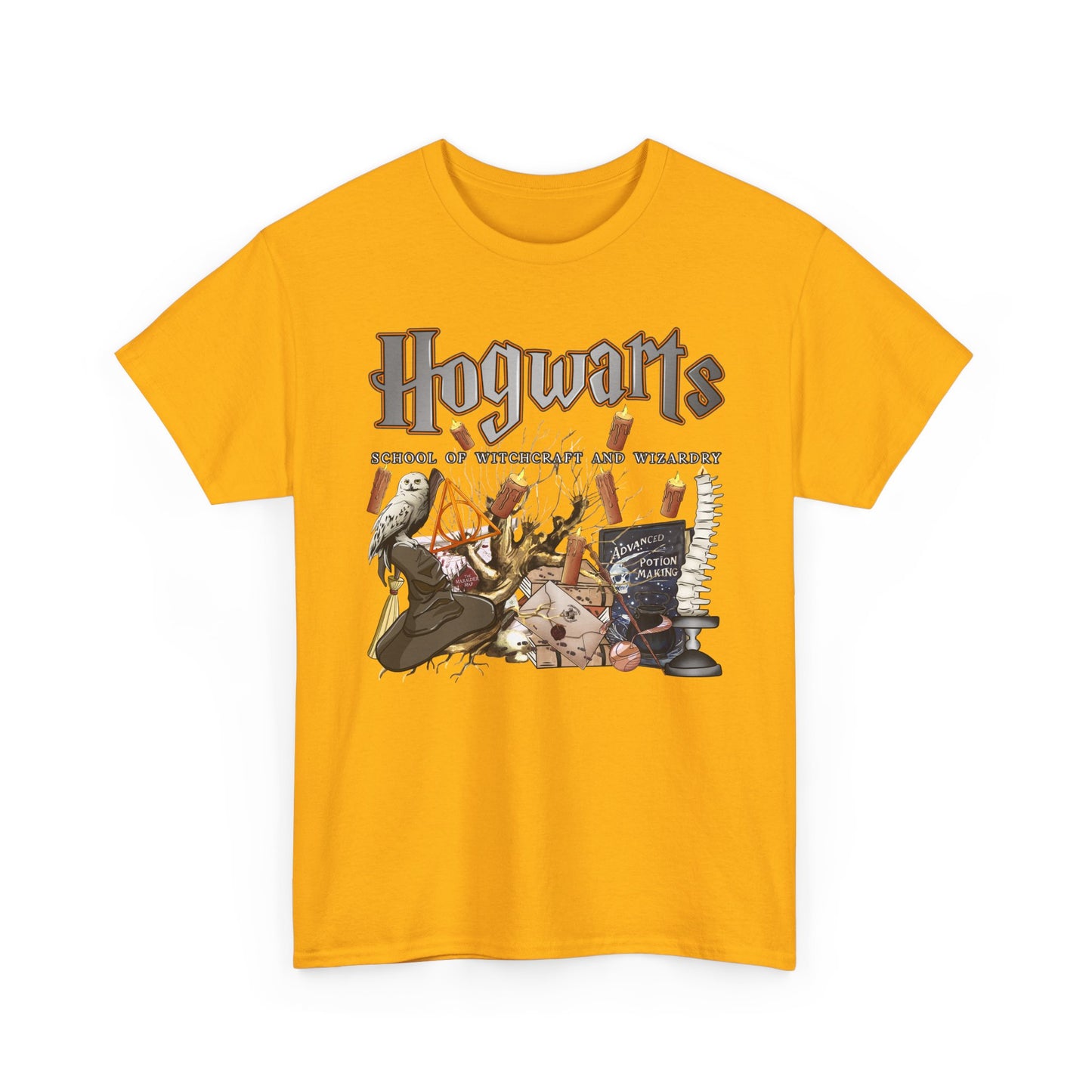 Hogwarts-Themed Unisex Cotton Tee
