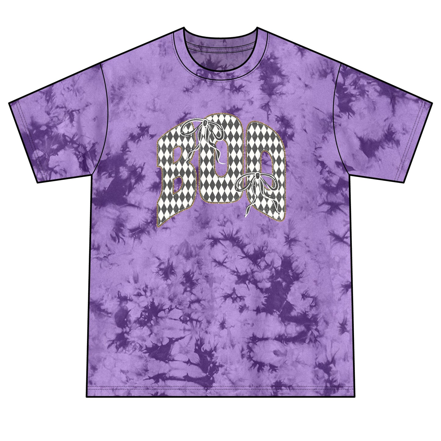 Boo Unisex Crystal Tie-Dye Tee