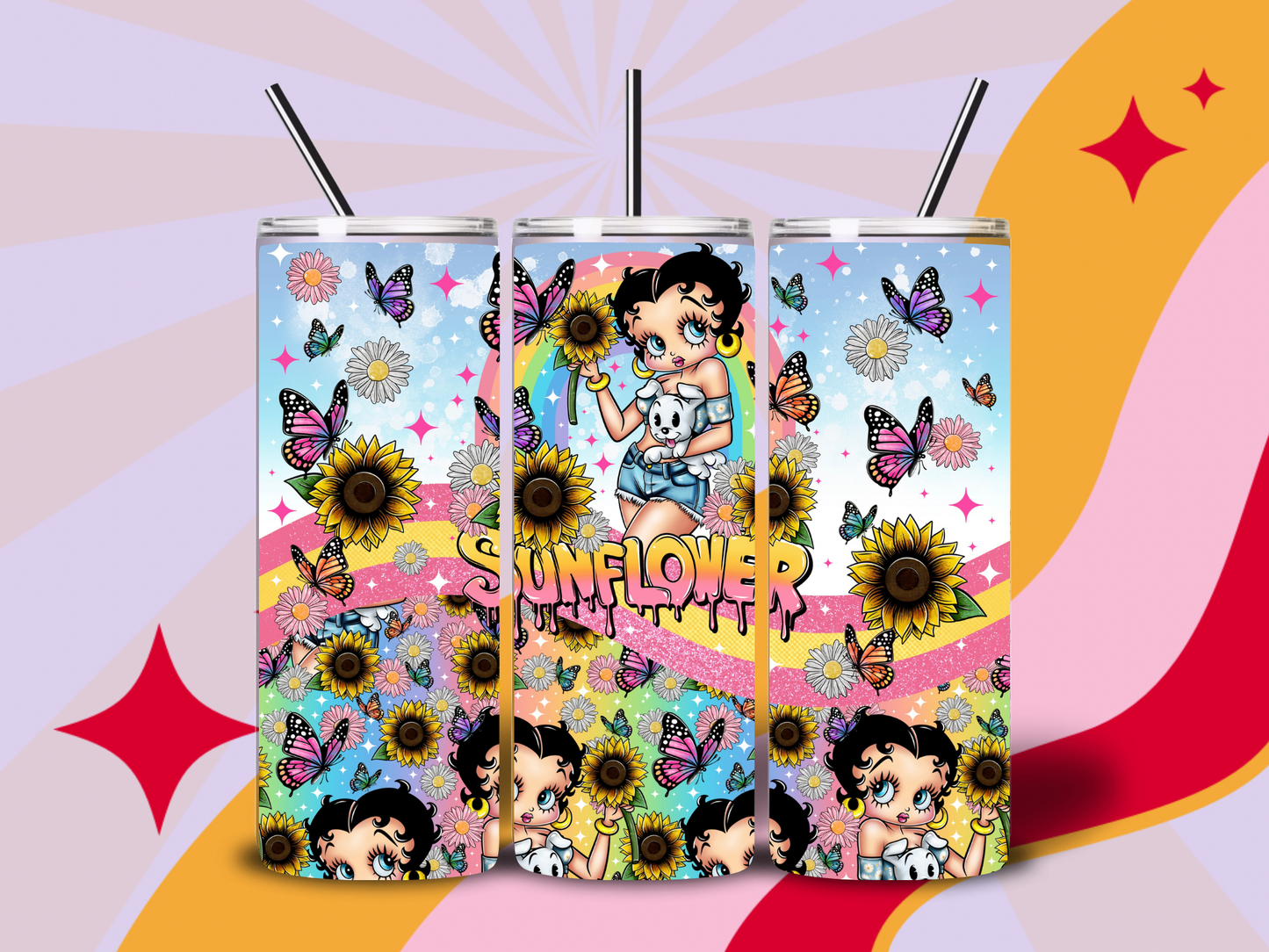 Sunflower Betty 20oz tumbler